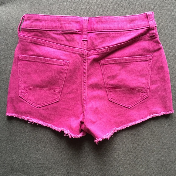 🔴Pink frayed hem shorts - Picture 5 of 6